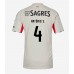 Benfica Antonio Silva #4 Bortedrakt 2025-26 Korte ermer